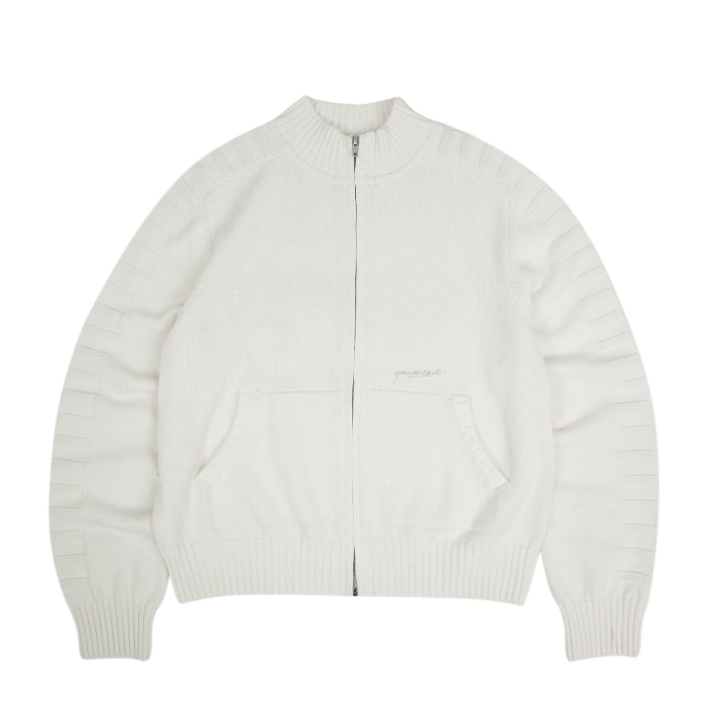 Faldo Knitted Full-Zip (Cream)