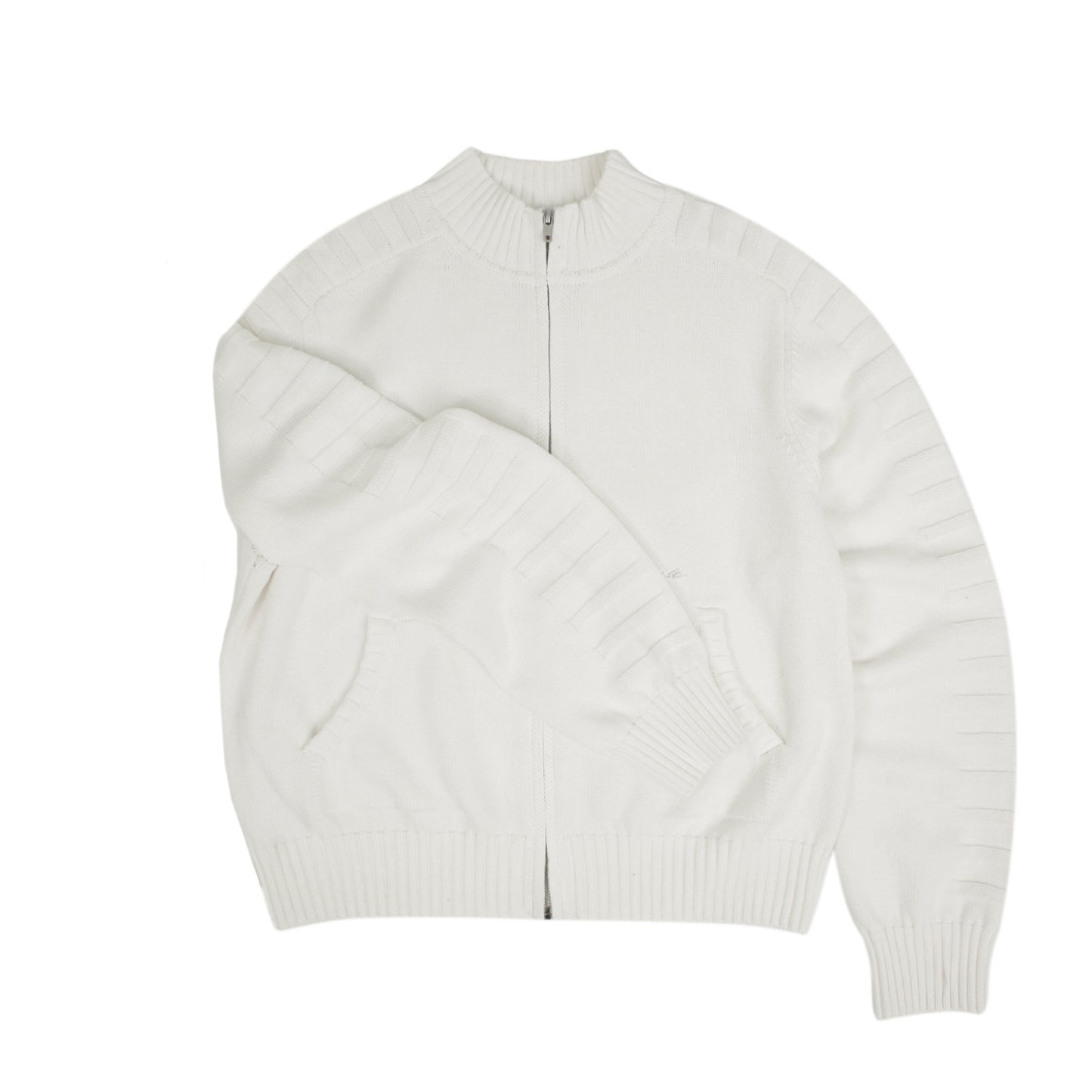 Faldo Knitted Full-Zip (Cream)
