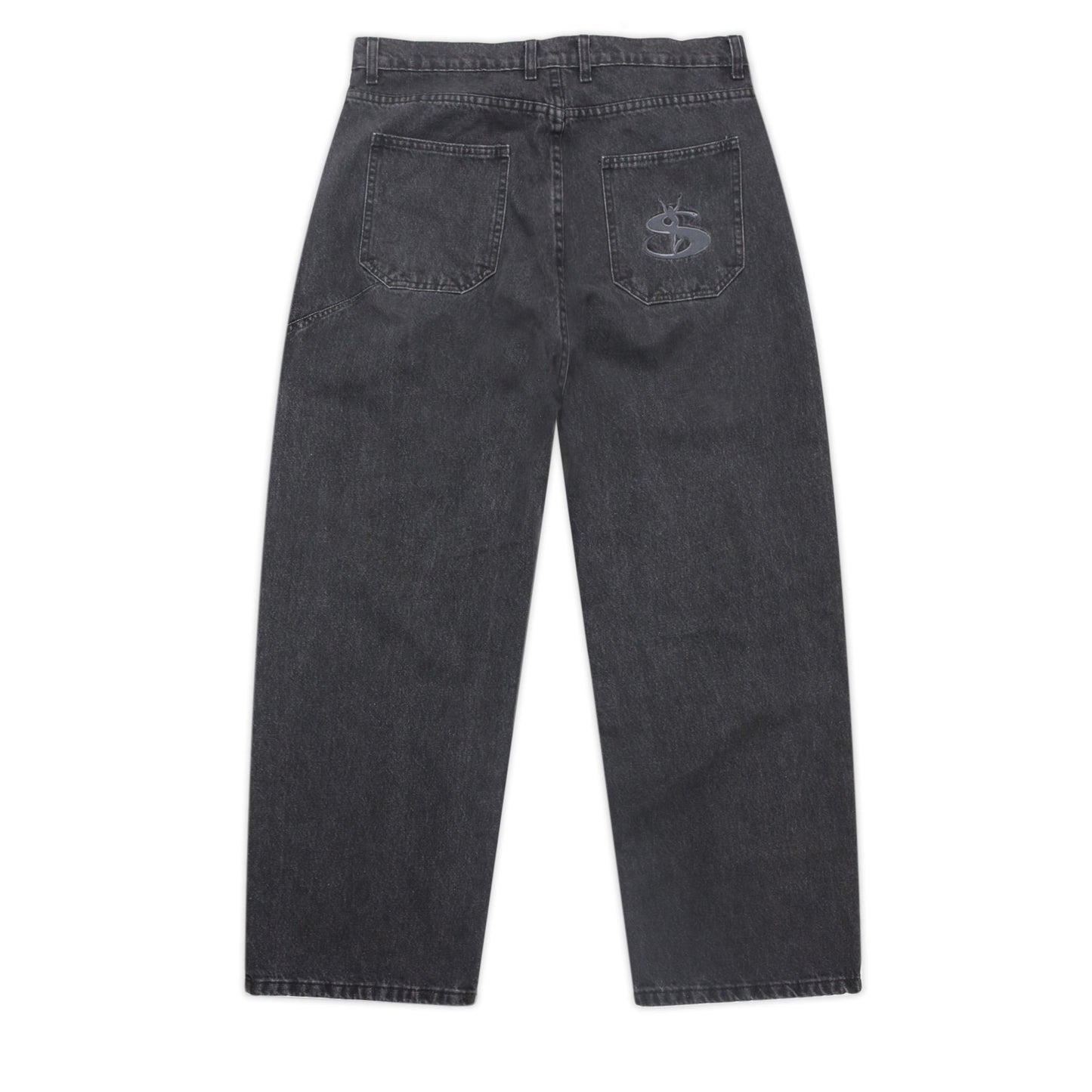 Slub Stain Phantasy Jeans (Black)