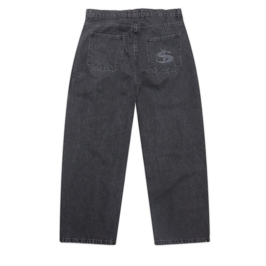 Slub Stain Phantasy Jeans (Black)