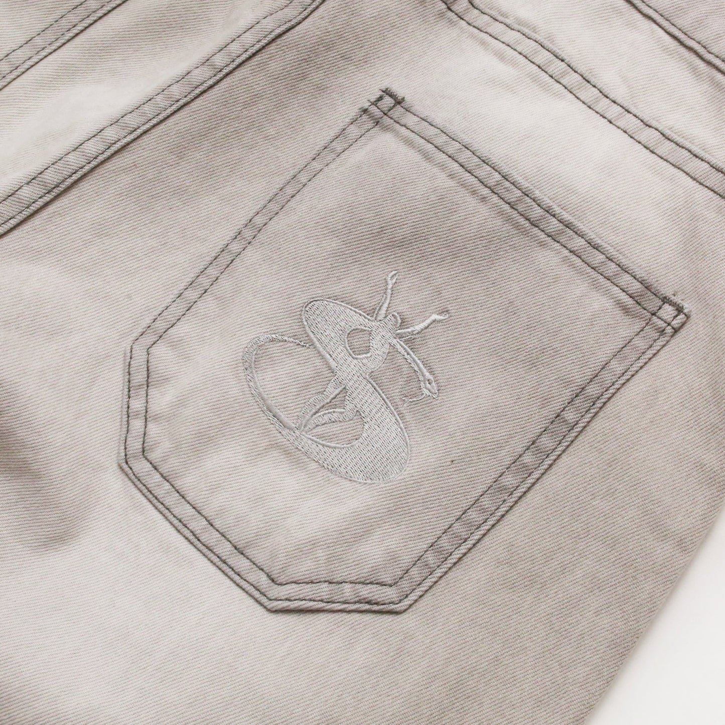 Slub Stain Phantasy Jeans (Silver)
