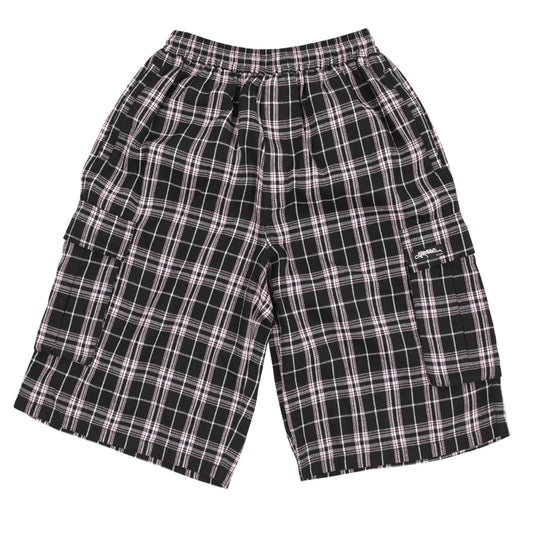 Shoreline Plaid Shorts (Black)